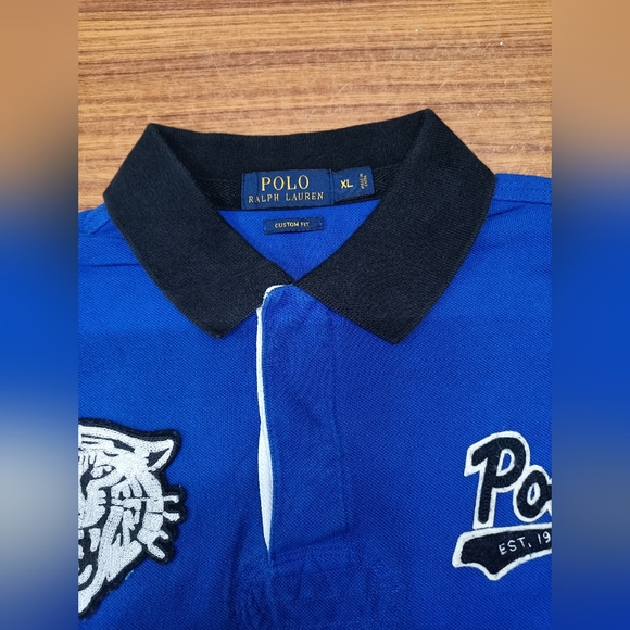 Polo ralph lauren rugby polo tshirt for men blue size XL - Picture 4 of 15